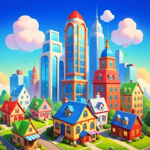 Merge City 3D v0.5 MOD APK (Menu, Money, Keys, Remove ADS) Download
