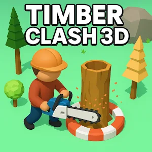 Timber Clash 3D v1.0.0 MOD APK (Menu, Unlimited Currency, Speed) Download